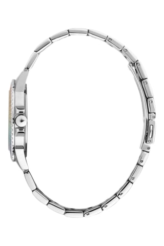 Orologio al quarzo in acciaio - Argentato e giallo