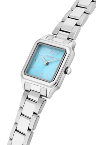 Orologio al quarzo in acciaio - Argentato e blu