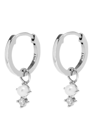 Orecchini a cerchio - Argento e perle coltivate d’acqua dolce