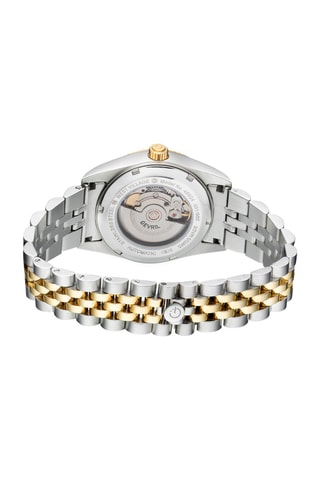 Montre automatique en acier Sellita SW200 West Village - Argenté et doré