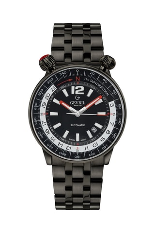 Montre automatique en acier Wallabout - Noir