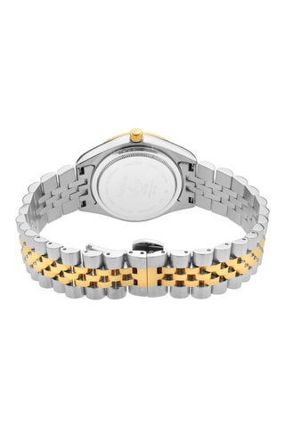 Montre à quartz en acier, nacre et diamants Naples