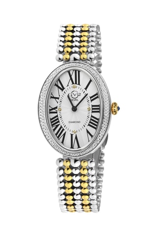 Montre à quartz en acier - Doré et argenté