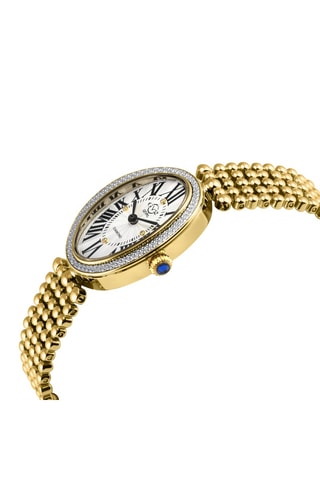 Montre à quartz en acier - Doré