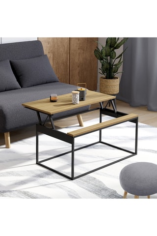 Mesa de centro Memphis - 90 x 48 x 40,5/53,5 cm