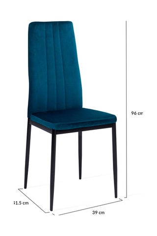 6 sillas Jade - 39 x 96 x 41,5 cm