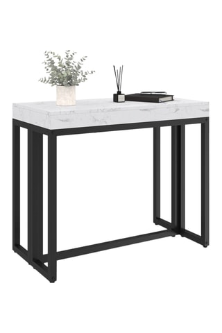 Mesa extensible Glam - Blanco y negro