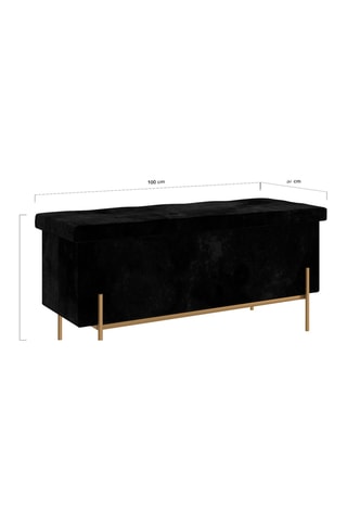 Banco con arcón - 100 x 45 x 37 cm