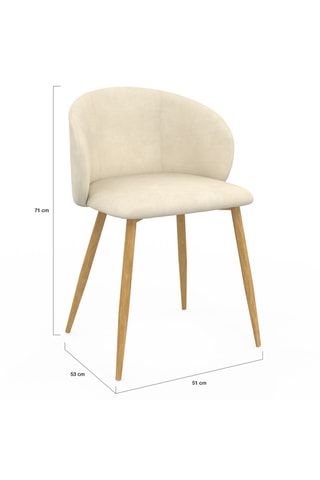 2 sillas Leona - 71 x 53 x 51 cm