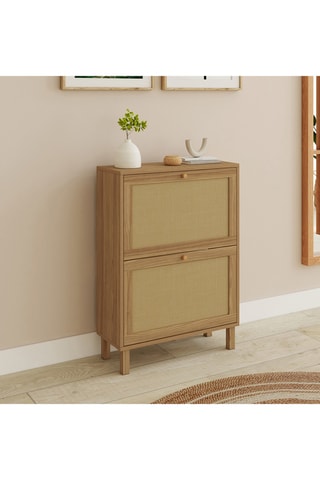 Zapatero Erin de 2 puertas abatibles - 60 x 23,5 x 83,5 cm