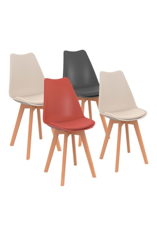 4 sillas Nordia - 46 x 51 x 79,5 cm