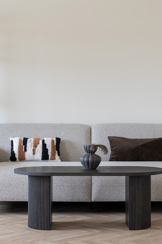 Canapé Salvador - Gris clair - 3 places - En polyester