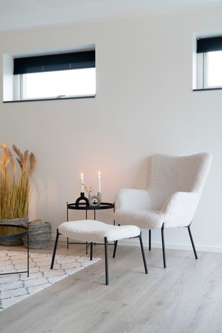 Fauteuil Glasgow - Blanc - En polyester