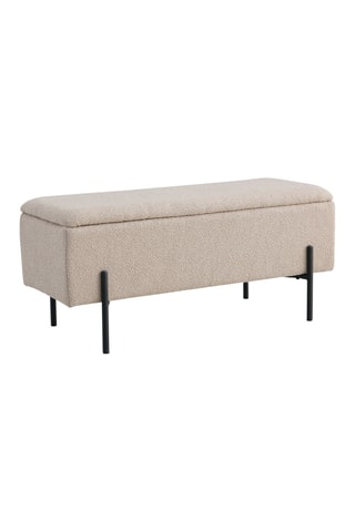 Banc Watford - coffre - Beige - En polyester