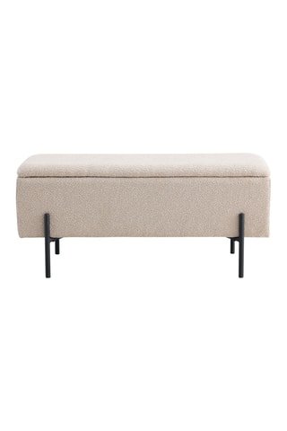 Banc Watford - coffre - Beige - En polyester