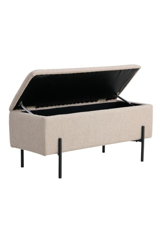 Banc Watford - coffre - Beige - En polyester