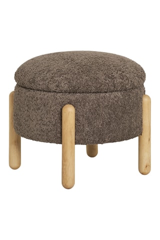 Pouf Medas - Marron - En polyester