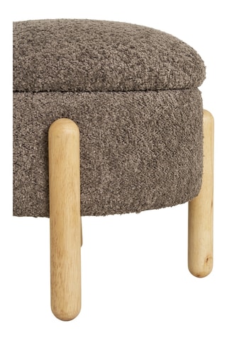 Pouf Medas - Marron - En polyester