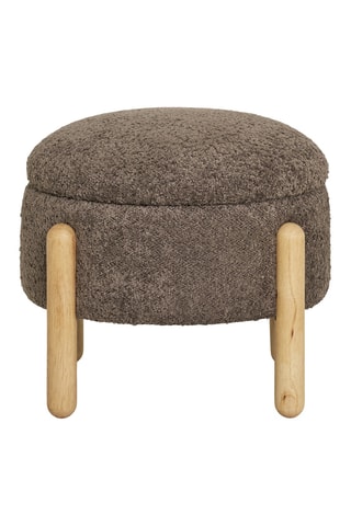 Pouf Medas - Marron - En polyester
