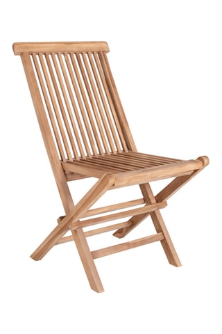 2 chaises de jardin en teck Toledo - 62 x 89 x 46 cm