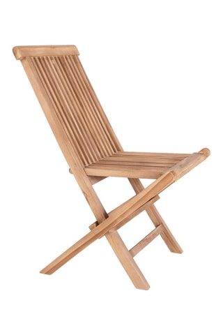 2 chaises de jardin en teck Toledo - 62 x 89 x 46 cm