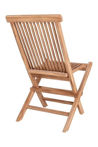 2 chaises de jardin en teck Toledo - 62 x 89 x 46 cm