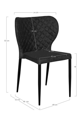 2 chaises Pisa - 52 x 83 x 54 cm