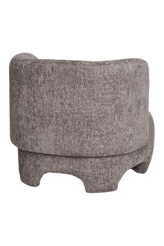 Fauteuil Nazare - Gris foncé - Toucher velours