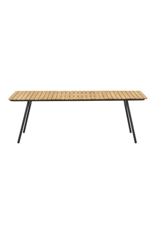 Table à manger de jardin en teck Cleveland - 220 x 90 x74 cm
