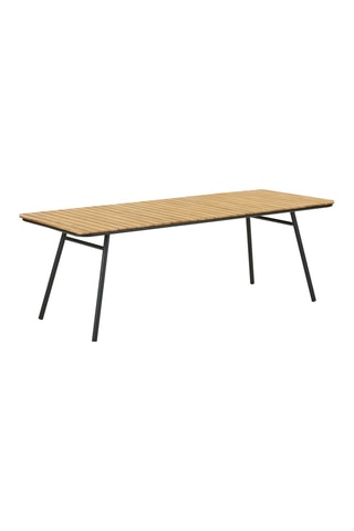 Table à manger de jardin en teck Cleveland - 220 x 90 x74 cm