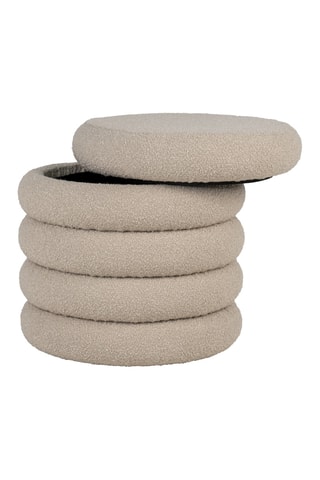 Pouf Brooklyn - Beige - En polyester
