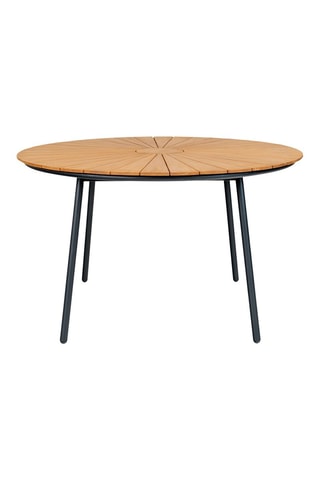 Table à manger de jardin en teck Cleveland - 130 x 130 x 74 cm