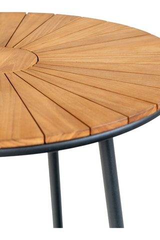 Table à manger de jardin en teck Cleveland - 130 x 130 x 74 cm