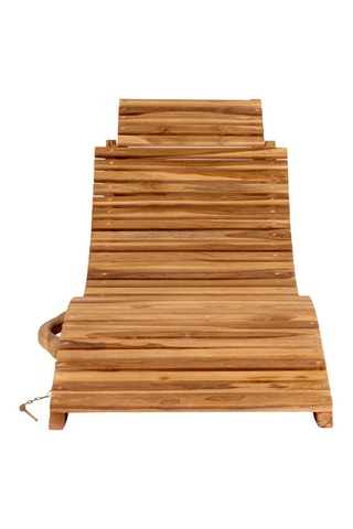 Chaise longue en teck Arrieta - 160 x 50 x 25 cm