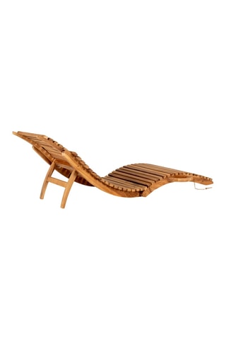 Chaise longue en teck Arrieta - 160 x 50 x 25 cm