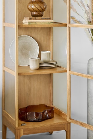 Vaisselier 1 porte en verre Zamora - 40 x 180 x 47 cm