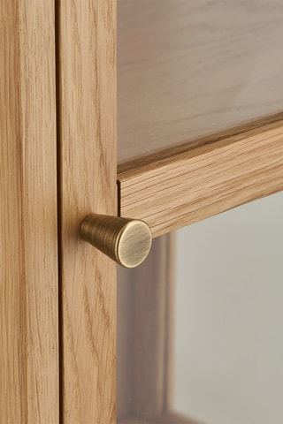 Vaisselier 1 porte en verre Zamora - 40 x 180 x 47 cm