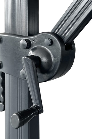 Parasol déporté carré Baza - Dimensions toile 295 x 260 x 295 cm