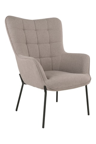 Fauteuil et repose pieds en pin Glasgow - Gris – En polyester