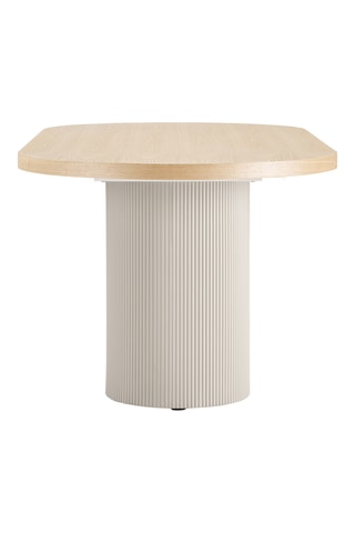 Table à manger avec revêtement en frêne Solva - 220 x 75 x 100 cm