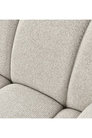 Canapé d’angle droit Taza - Beige - 3,5 places - En polyester