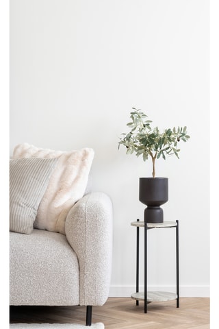 Canapé d’angle gauche Salvador - Gris clair – 3 places - En polyester