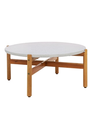 Table basse en bois d'acacia Terracina - 84,5 x 38,5 x 84,5 cm