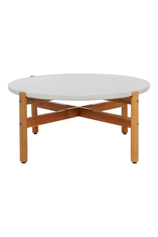 Table basse en bois d'acacia Terracina - 84,5 x 38,5 x 84,5 cm