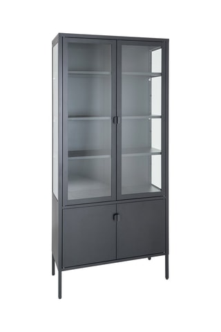 Vitrine 4 portes Brisbane - 80 x 180 x 35 cm