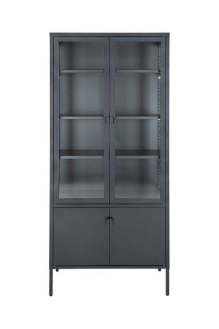 Vitrine 4 portes Brisbane - 80 x 180 x 35 cm