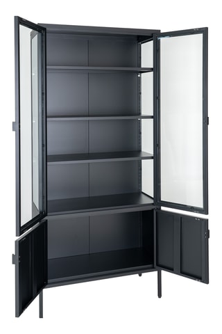 Vitrine 4 portes Brisbane - 80 x 180 x 35 cm