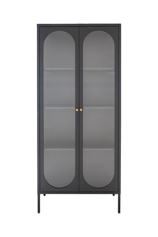 Vitrine 2 portes Adelaide - 80 x 180 x 35 cm