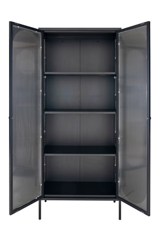 Vitrine 2 portes Adelaide - 80 x 180 x 35 cm