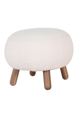 Pouf Savona - Blanc - En polyester